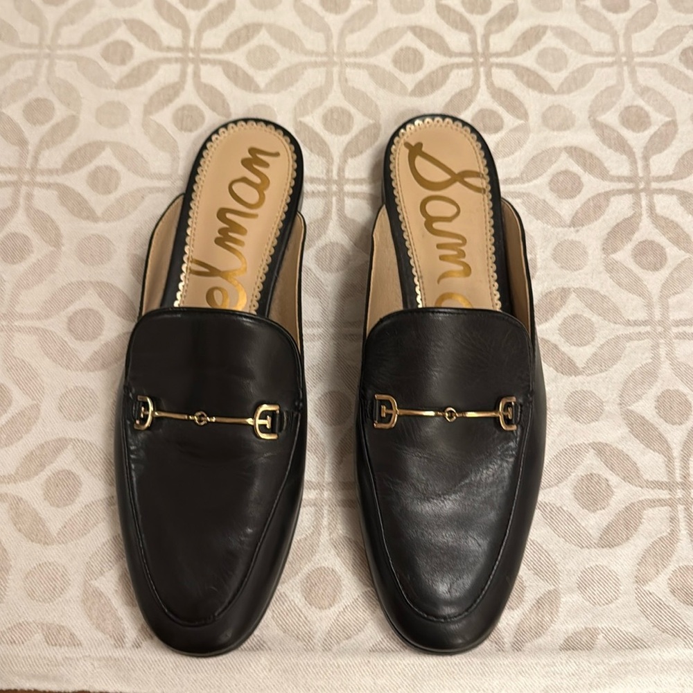 Sam Edelman Black Leather Women’s Linnie Bit Mule